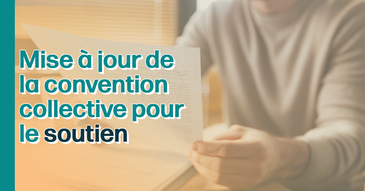 Nouvelle convention collective S3 20202023 pour le soutien Syndicat
